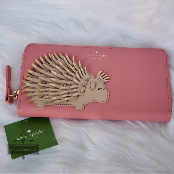 kate spade Handbags - NWT Kate Spade Porcupine Appliqué Lacey Wallet